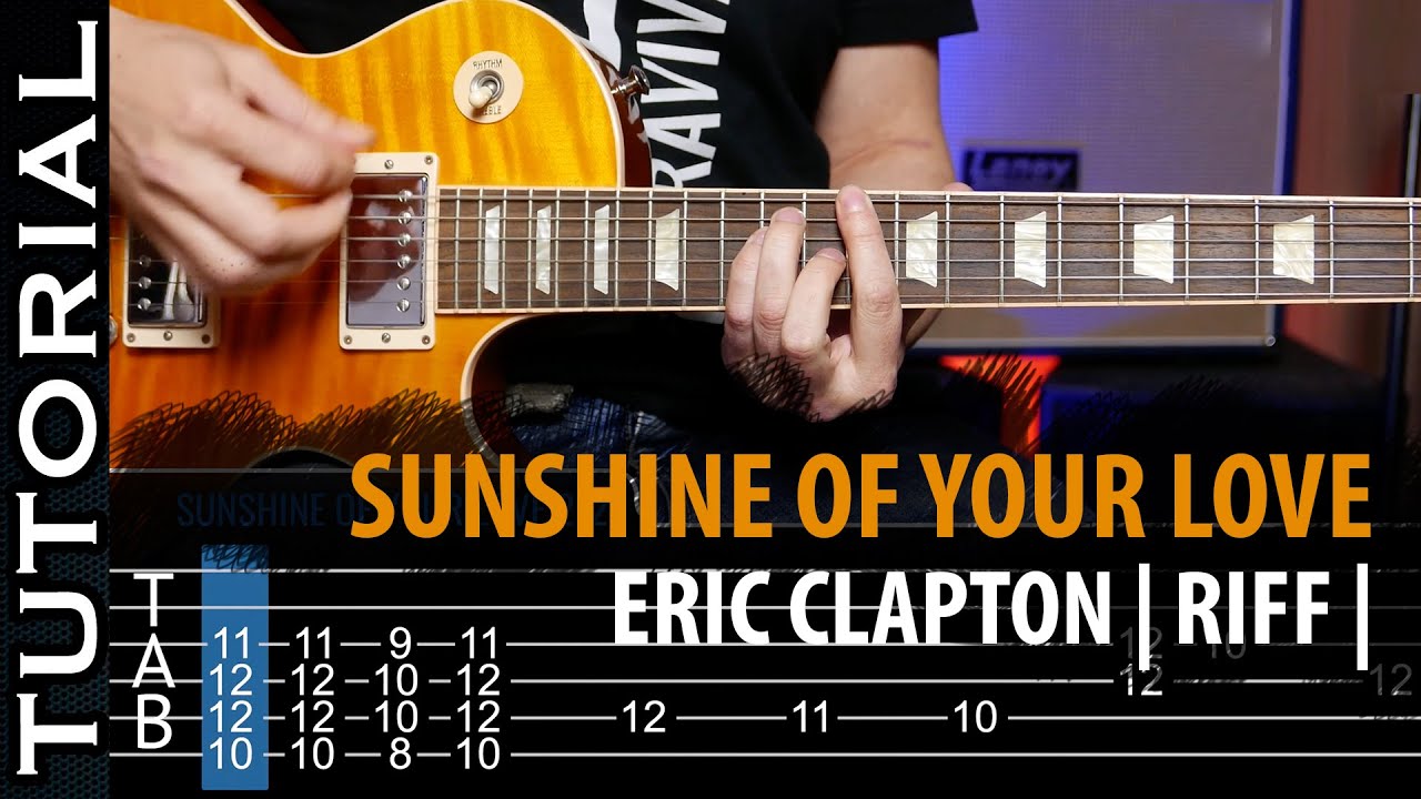 Cómo tocar RIFF Sunshine Of Your Love de Eric Clapton en guitarra eléctrica! guitarraviva