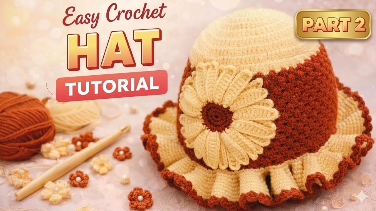 Crochet baby hat tutorial (part2)