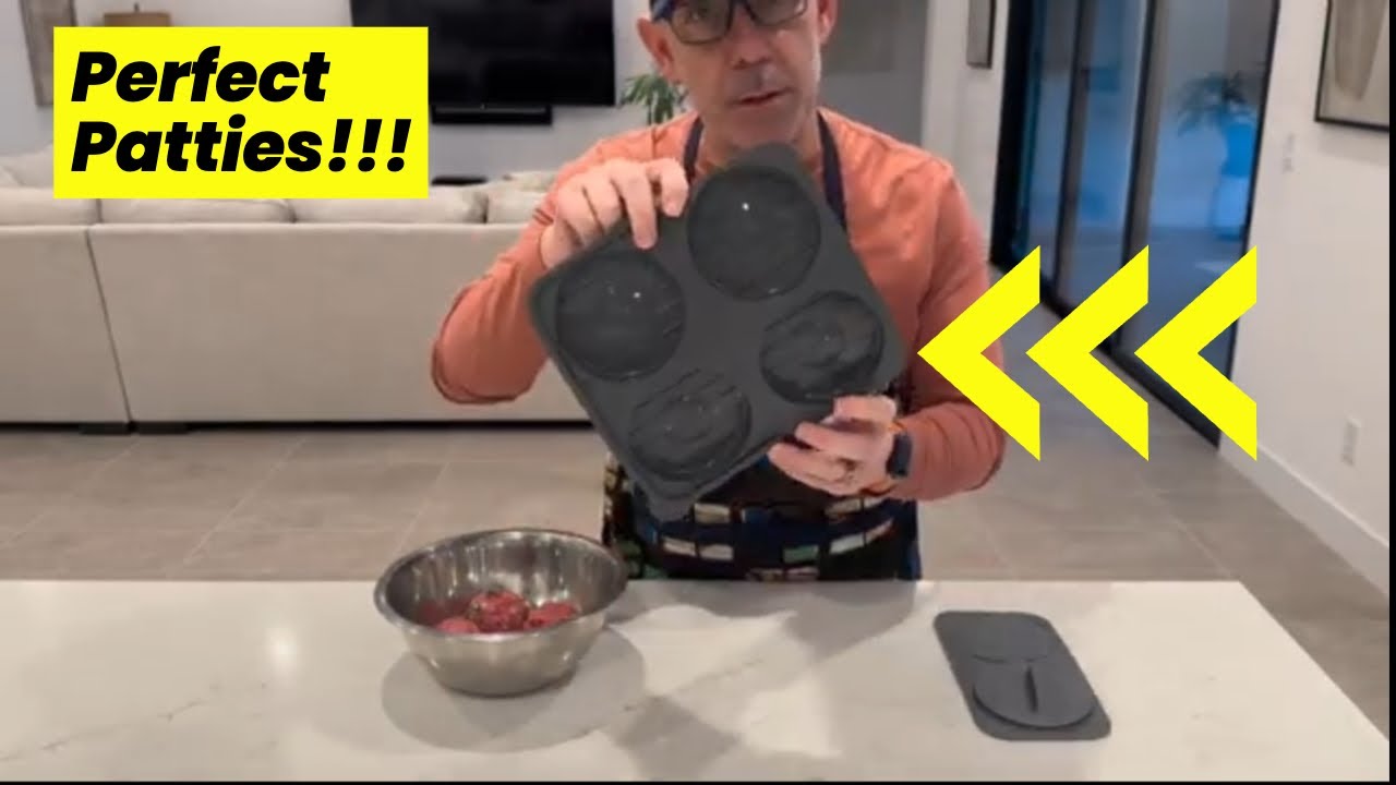 Make 4 Perfect Burger Patties in Seconds with This Mold!