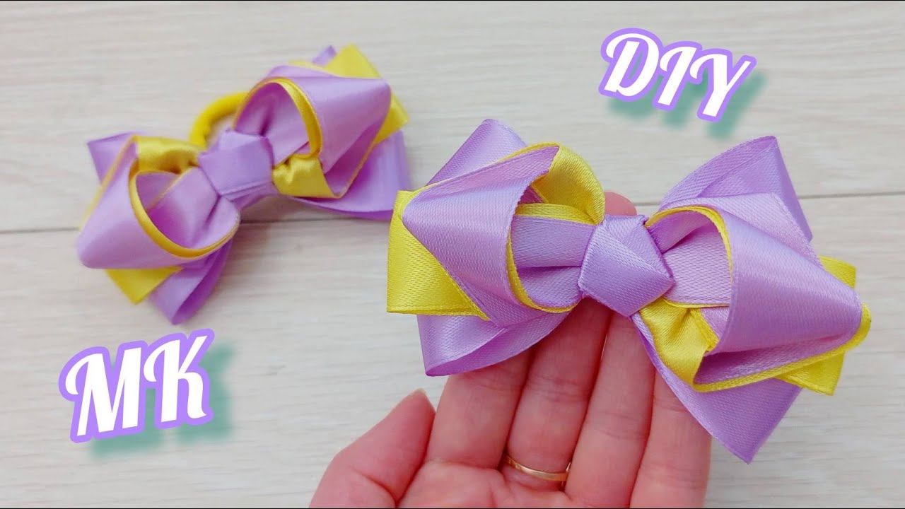 МК/🌿Сделайте их...Бантики из лент. Просто и красиво 🎀Hecho de cinta con sus propias manos