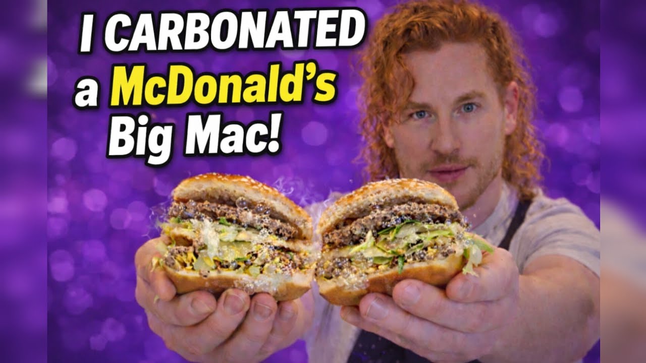I carbonated a whole Big Mac! You won't believe how it tastes!