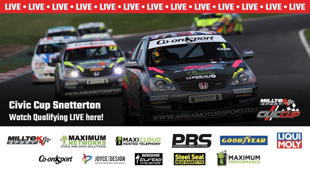 Qualifying | Milltek Sport Civic Cup | LIVE from Snetterton