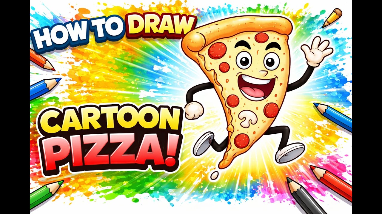 EASY TO DRAWING FOR PIZZA
