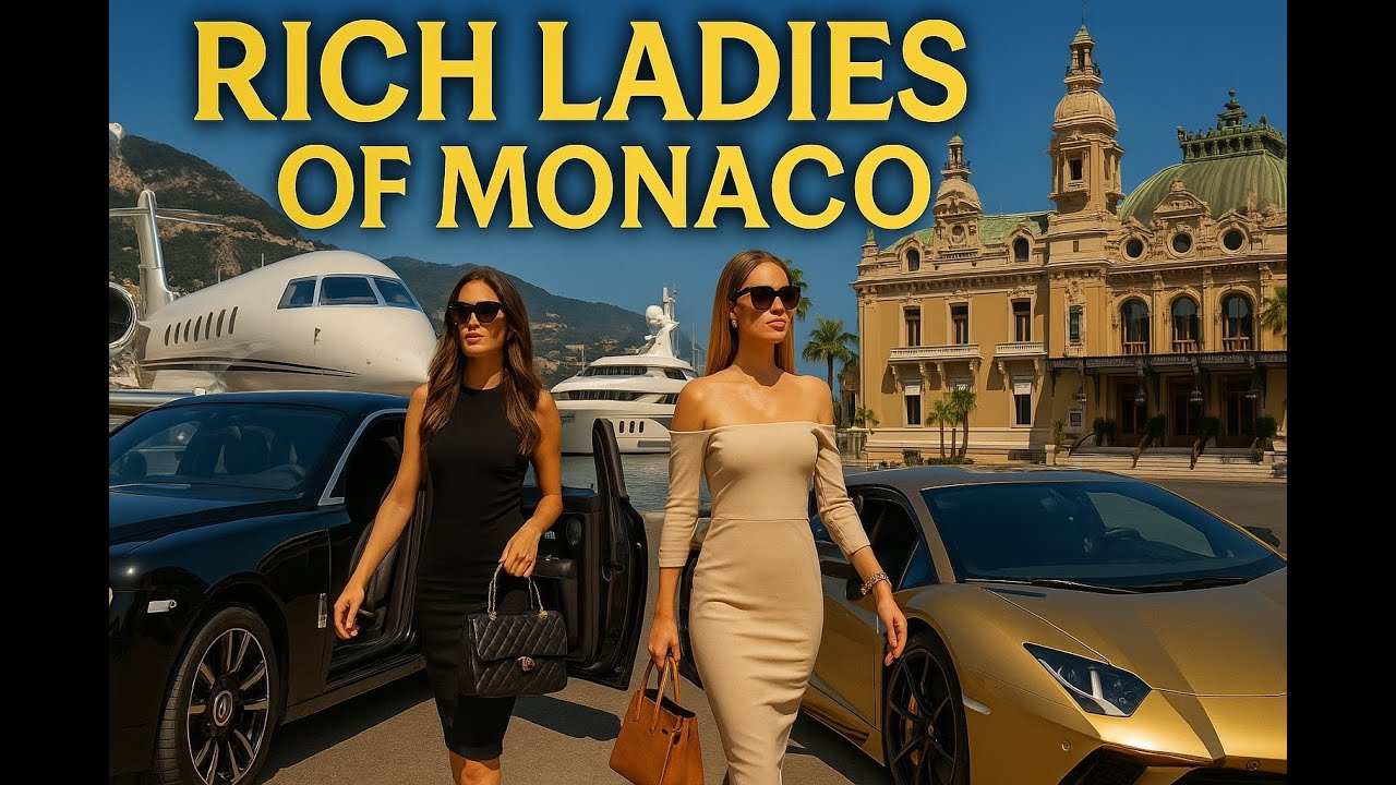 Glamorous Rich Ladies Arriving in Style | Luxury Cars & Fashion in Monaco 🇲🇨