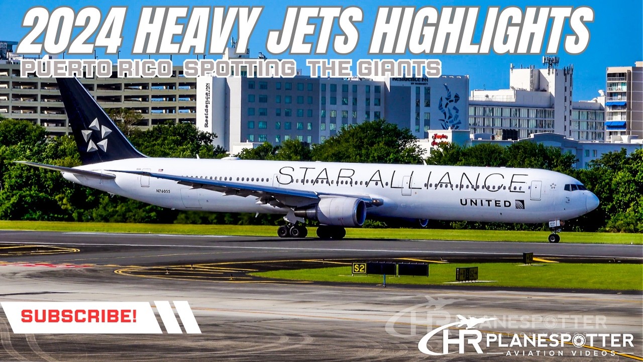 30 Minutes of Stunning Heavy Jets in Puerto Rico | B747, B767, MD-11,B777