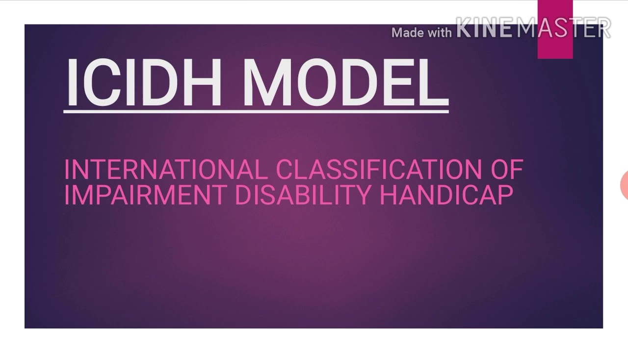 ICIDH Model /DSSSB Special education teacher preparation  /How we prepare for  special education