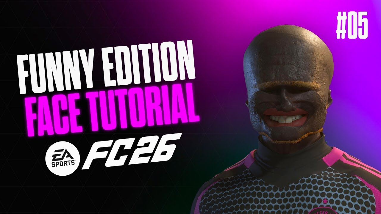 Как сделать СМЕШНЫЕ ЛИЦА в EA FC 26 - Создание лица в Pro Clubs и Карьере #5