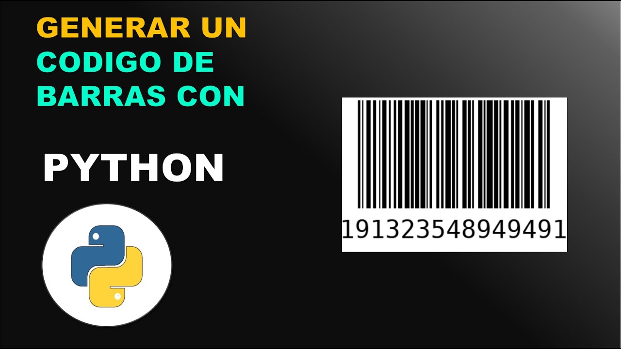 GENERAR UN CODIGO DE BARRAS CON PYTHON✅📌