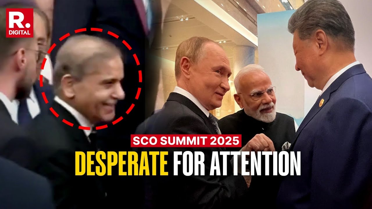 Pak PM Desperately 'Chases' Putin To Shake Hands, Gets Ignored By Xi Jinping | SCO Summit