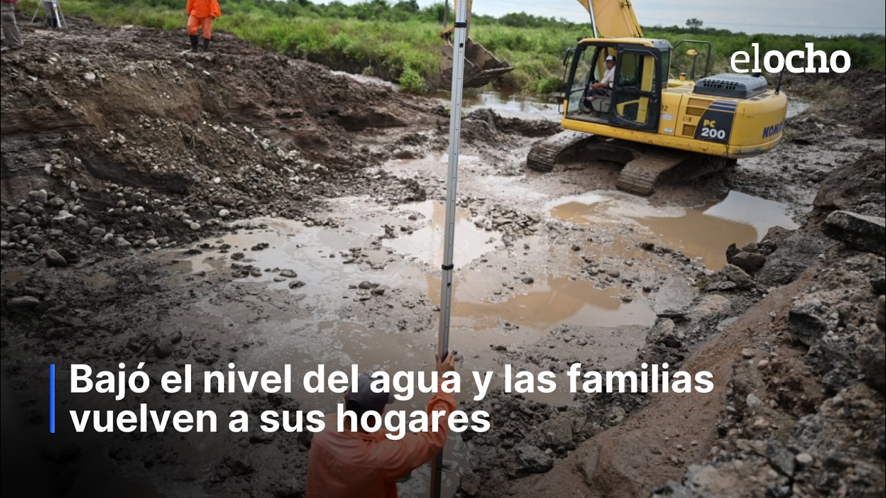 BAJÓ EL NIVEL DEL AGUA, Y LAS FAMILIAS VUELVEN A SUS HOGARES