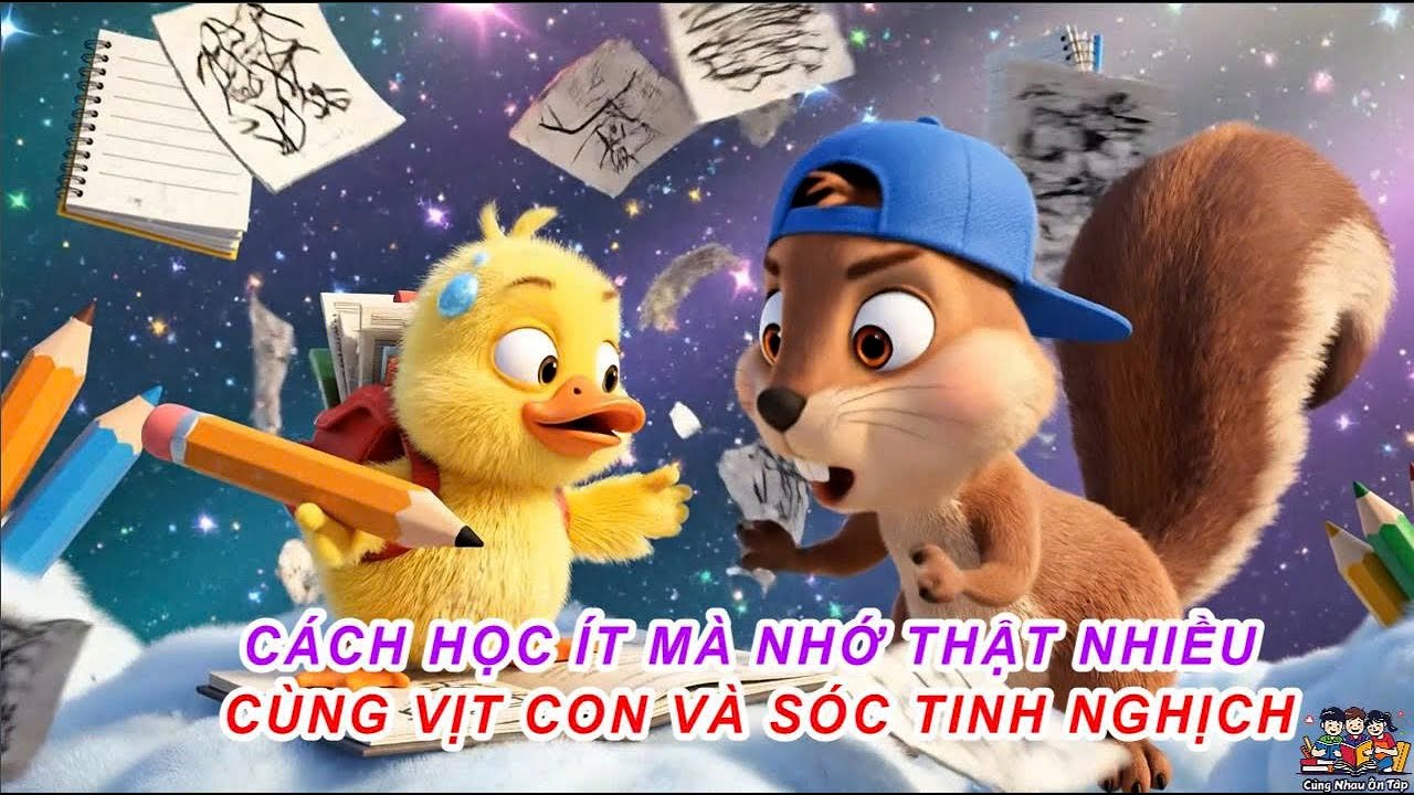 CÁCH HỌC ÍT MÀ NHỚ THẬT NHIỀU CÙNG VỊT CON VÀ SÓC