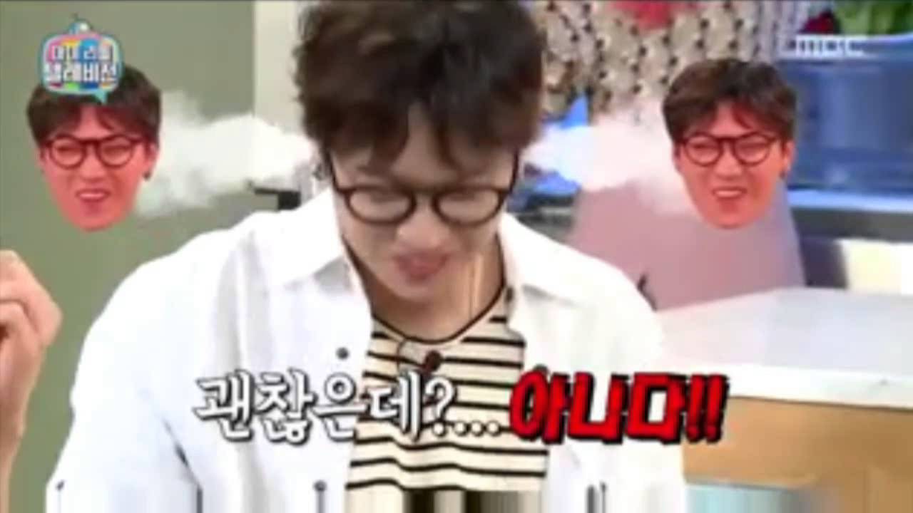 160730 My Little Television GOT7 JB & Jr  eating spicy reaction CUT