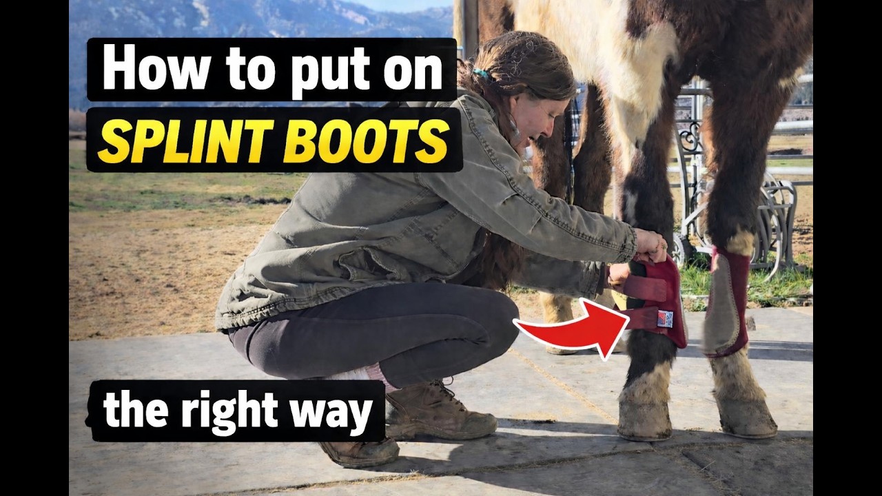 How to Put on Splint Boots the Right Way | Horse Care Tutorial