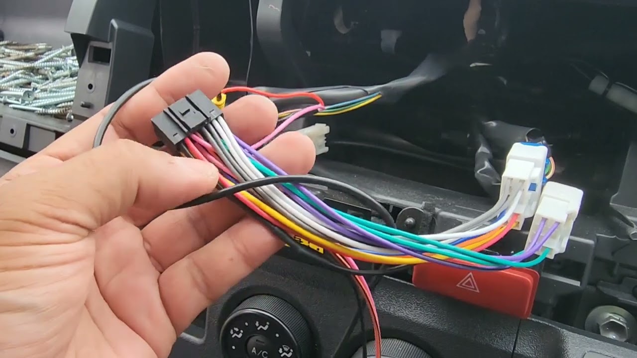 Toyota hiace headunit and reverse camera installation