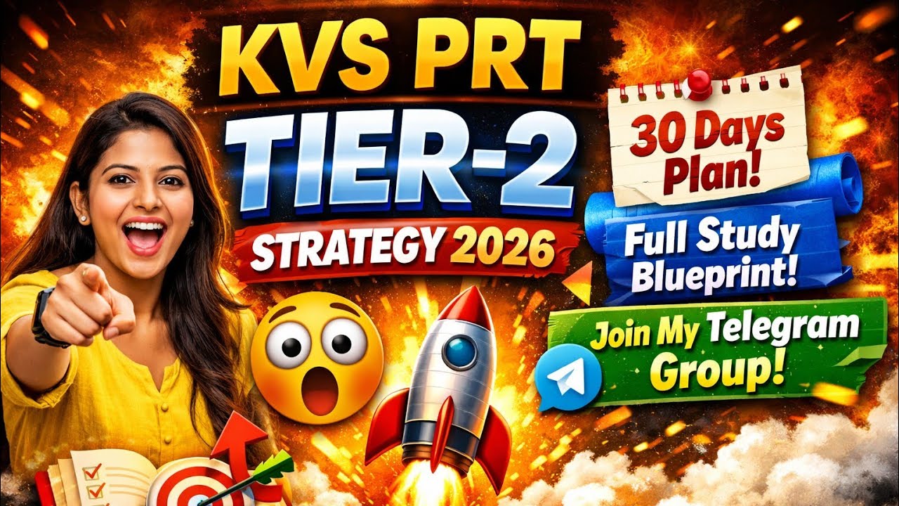 KVS PRT Tier-2 2026 🔥 Don’t Start Before Watching This! | Rank Boost Strategy + Study Plan 🚀 #kvs