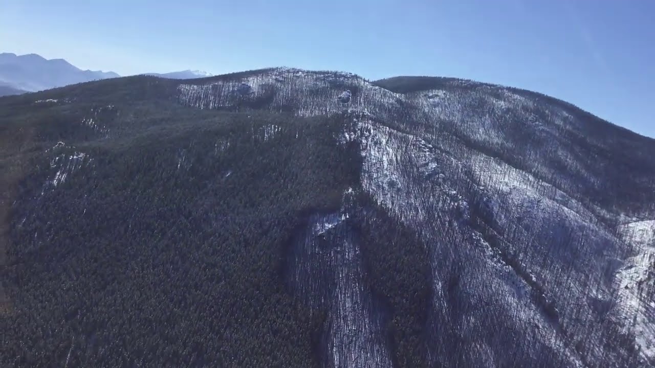 Oct 27th - Cameron Peak Fire Flyover - North Fork Trail Area with Light Smoke Showing Filmed by OPS