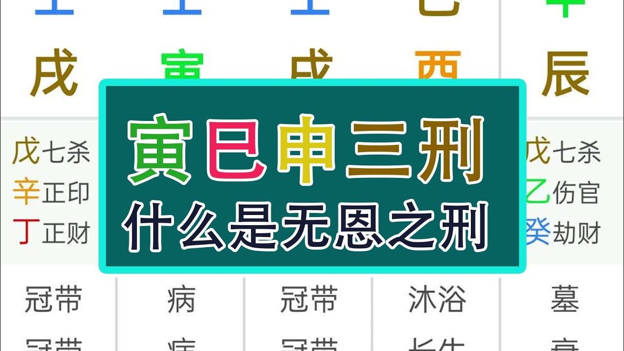 寅巳申三刑(命理八字知识分享之三刑3)#中华文化 #情感 #八字 #人生感悟 #易经 #感情 #易学