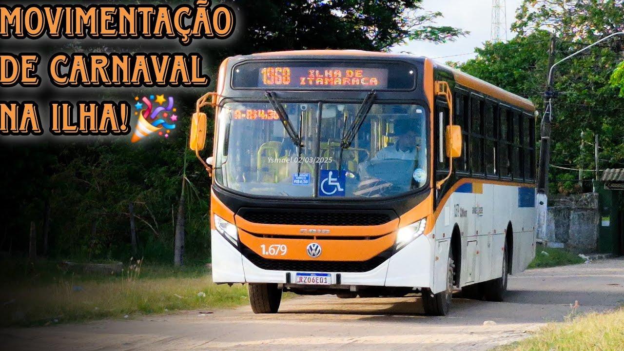 VLOG BUS MOVIMENTAÇÃO DE CARNAVAL NA ILHA DE ITAMARACÁ! 💥🥲