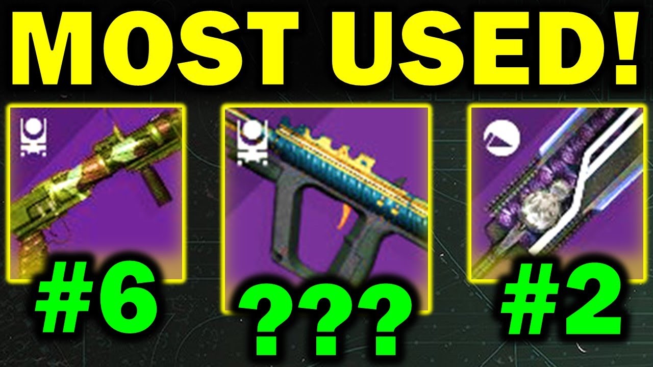 Top 10 MOST USED Legendary Weapons in Destiny 2: Season of the Chosen!