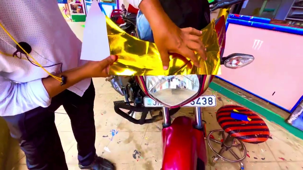 2023 Honda shine modified gold wrap coming soon
