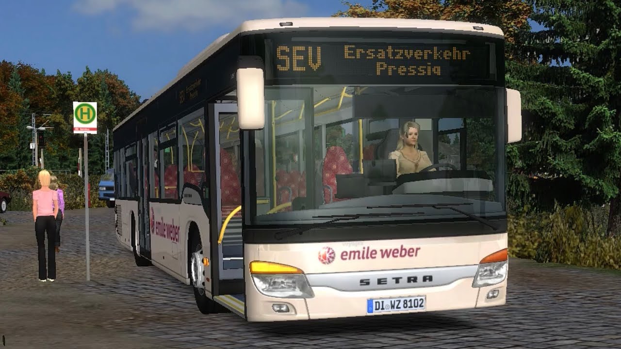 Omsi 2 #452 S41x City Bus Series Add-On Testfahrt auf Tettau [Setra S415 NF]