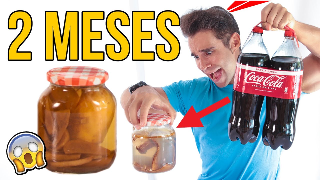 Dejando COMIDA 2 MESES EN COCA COLA, Experimentos con MAYDEN Y NATALIA