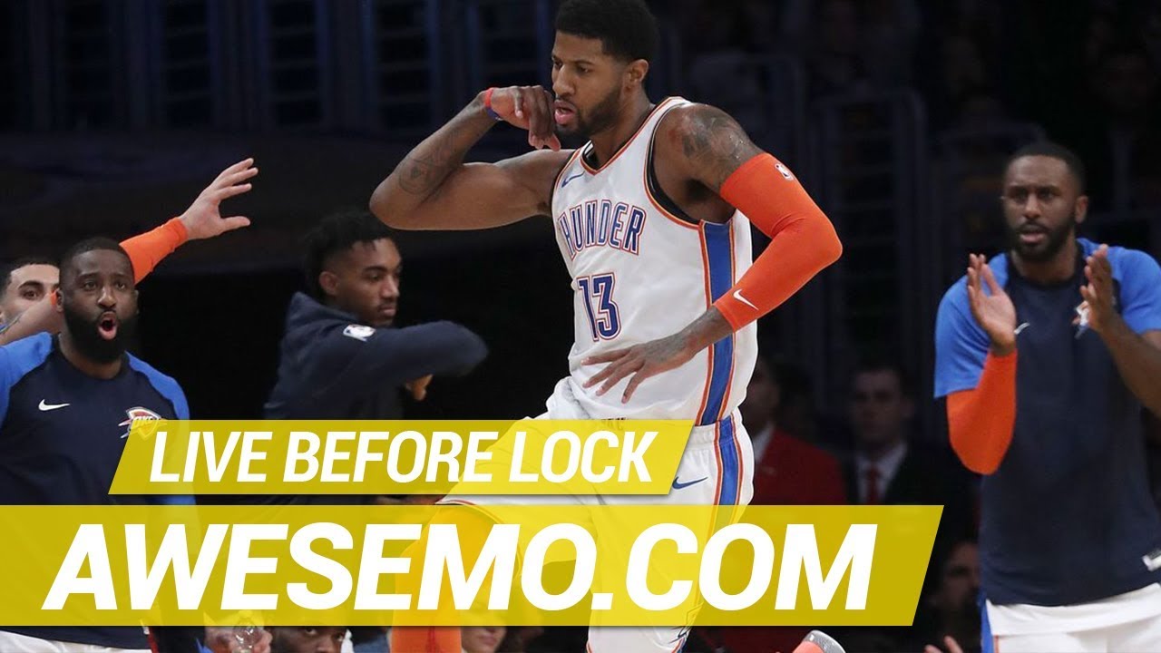 Yahoo, FanDuel & DraftKings NBA DFS Live Before Lock - Thu 1/24 - Awesemo.com