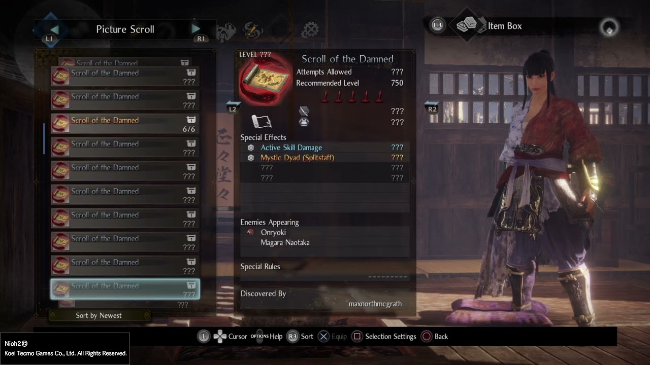 Nioh 2 - Scrolls Of The Damned