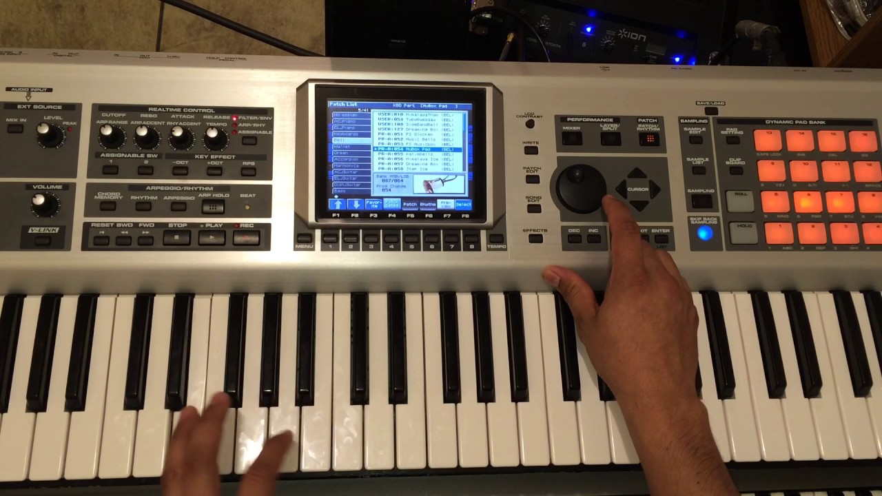 Como programar sonidos en el Roland fantom  x6