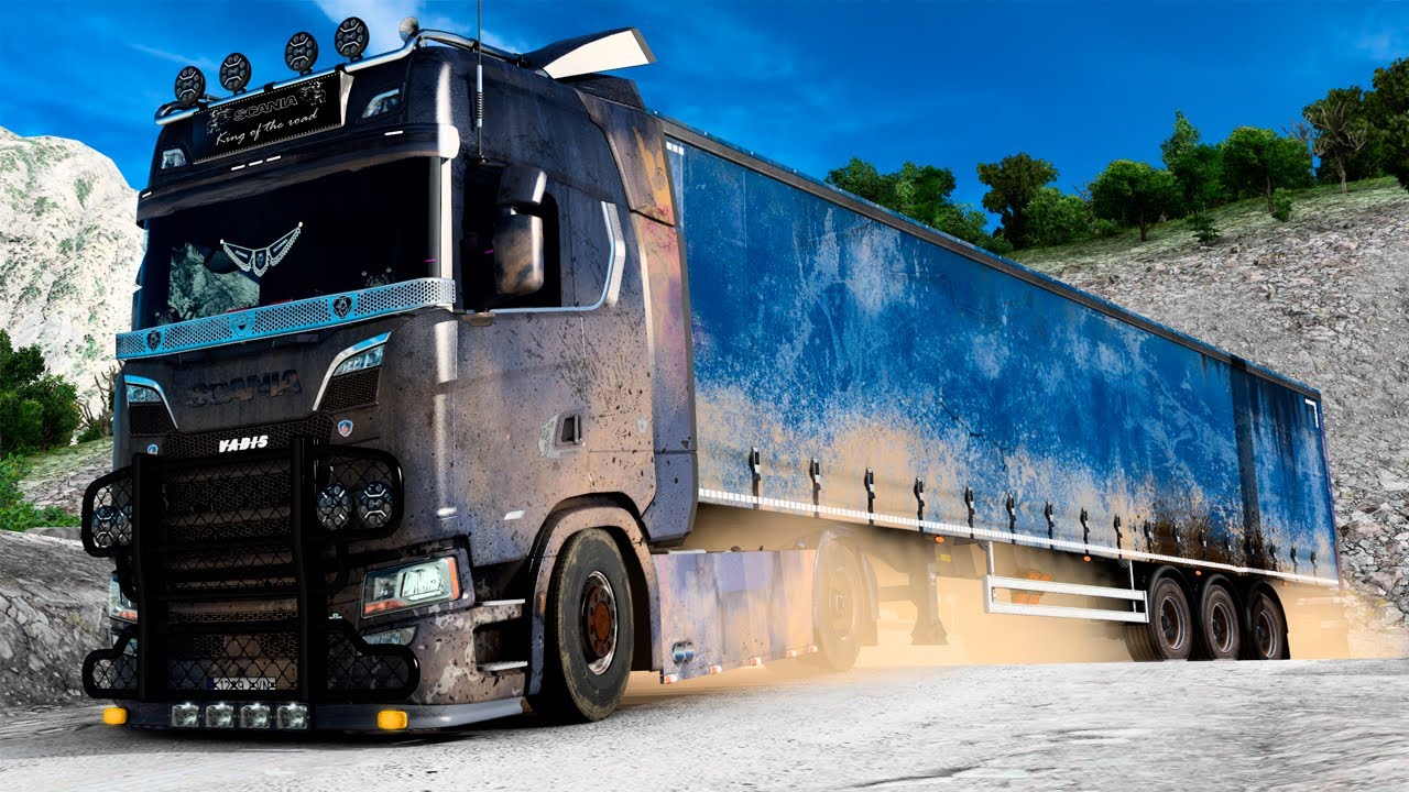 ETS2 1.48 Scania V8 Power Worn and Rusty Truck