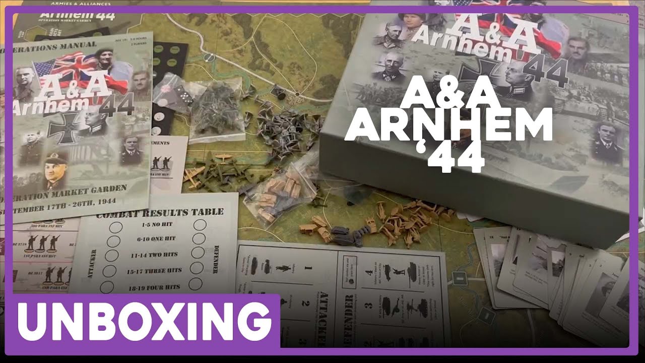 Unboxing | A & A Arnhem '44 | Cadet Games | The Players' Aid