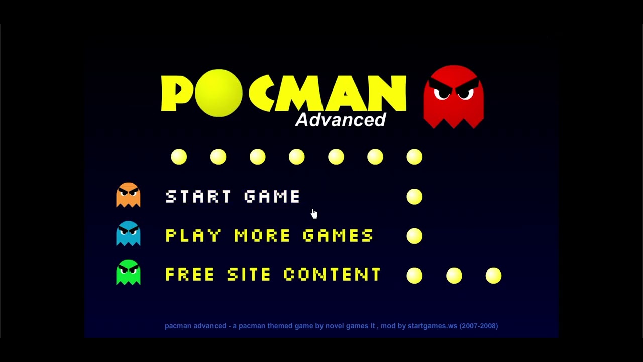playing pacman advanced