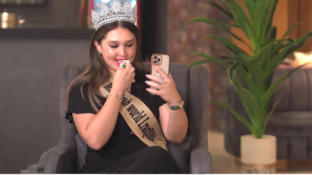 امسحي مكياجج اذا انتي ملكة جمال 👑🛑 ايه النعيمي مع نزار الفارس