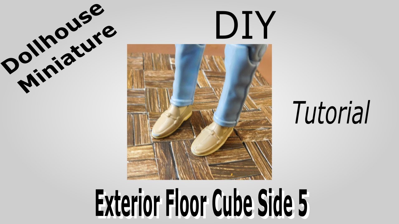 Dollhouse Miniature Exterior Floor Cube Side 5