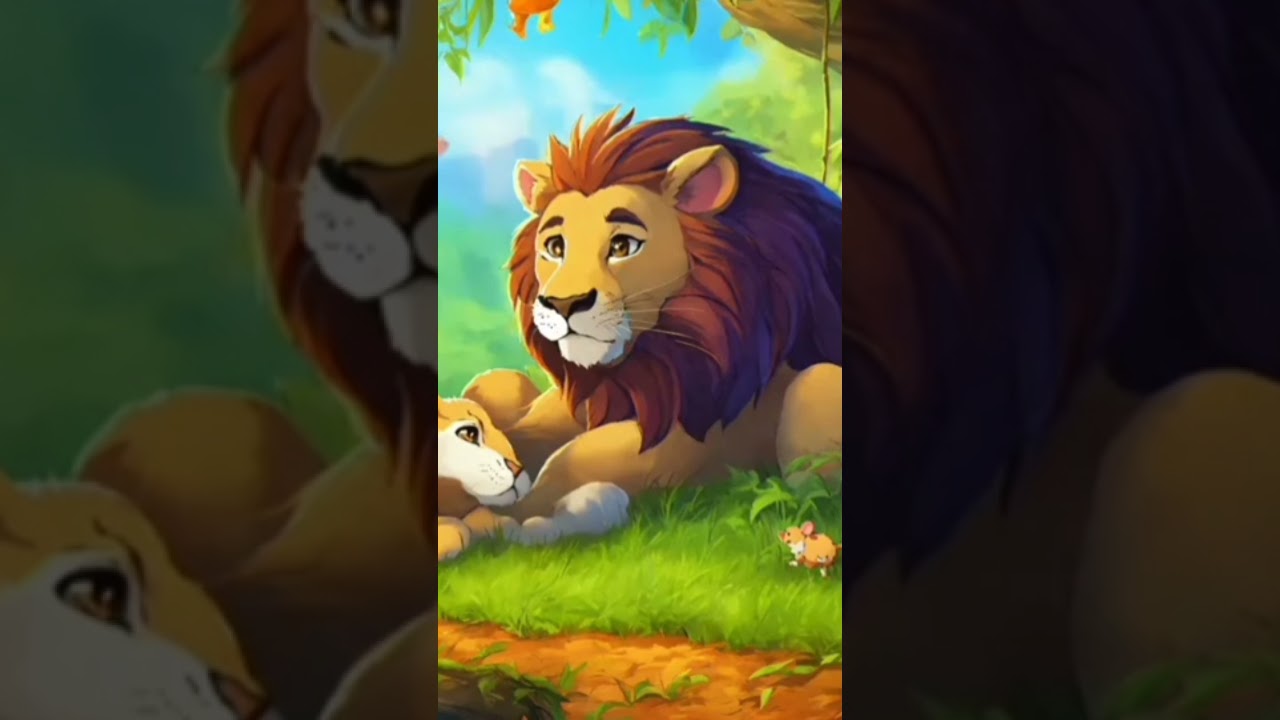 Lion and mouse friend ship 