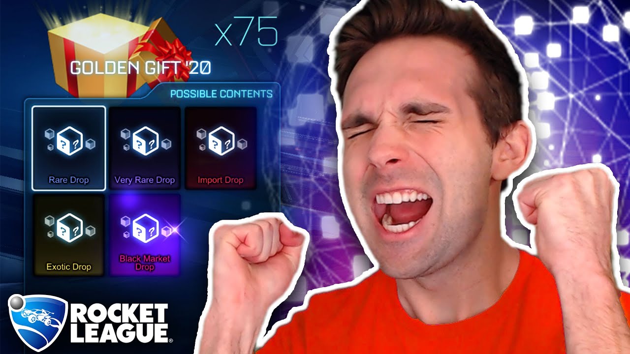 THE *BEST* GOLDEN CRATE OPENING IN ROCKET LEAGUE! *LUCKY* (Golden Gifts)