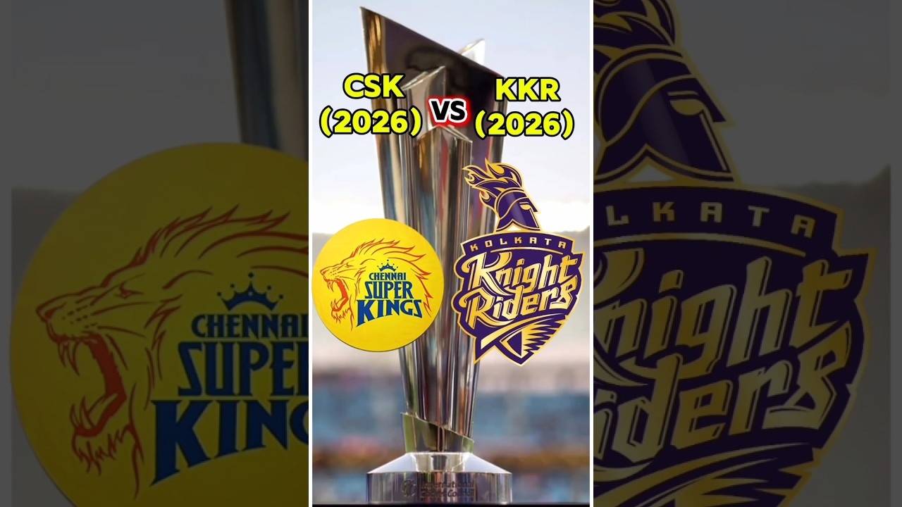Csk vs Kkr ipl 2026 Comparison #shorts #ipl