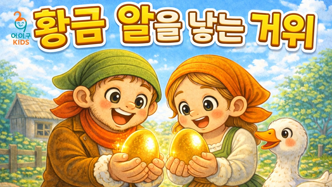 황금 알을 얻게 된 농부 부부에게 무슨 일이?ㅣ황금 알을 낳는 거위 이야기ㅣ어린이 전래동화ㅣ어.이.구KIDS