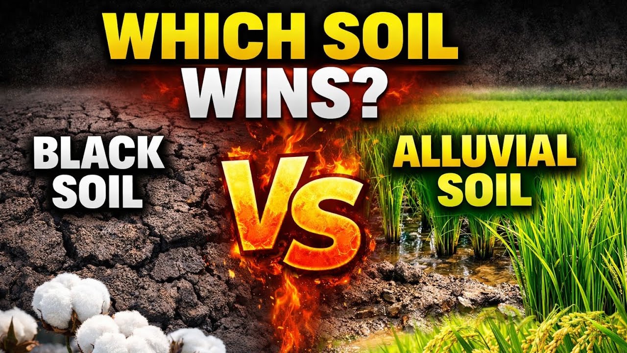 काली मिट्टी और जलोढ़ मिट्टी | कौन सी मिट्टी सबसे उपजाऊ है? | Black vs Alluvial Soil Full Detail