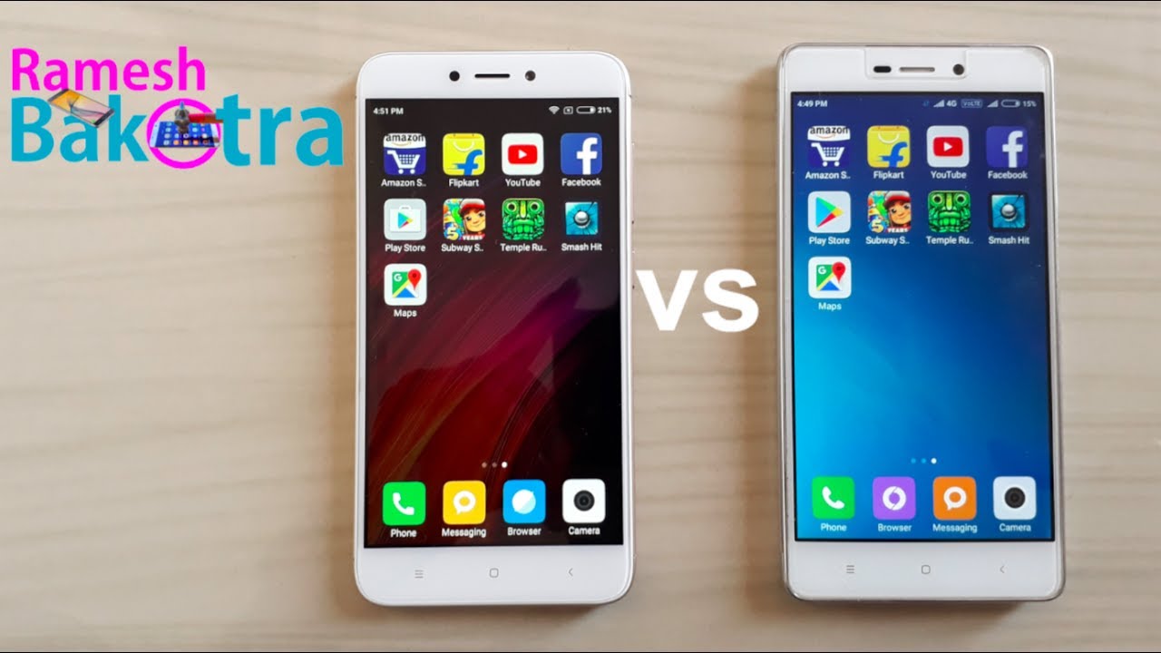 Xiaomi Redmi 4 vs Redmi 3s Speed Test Comparison