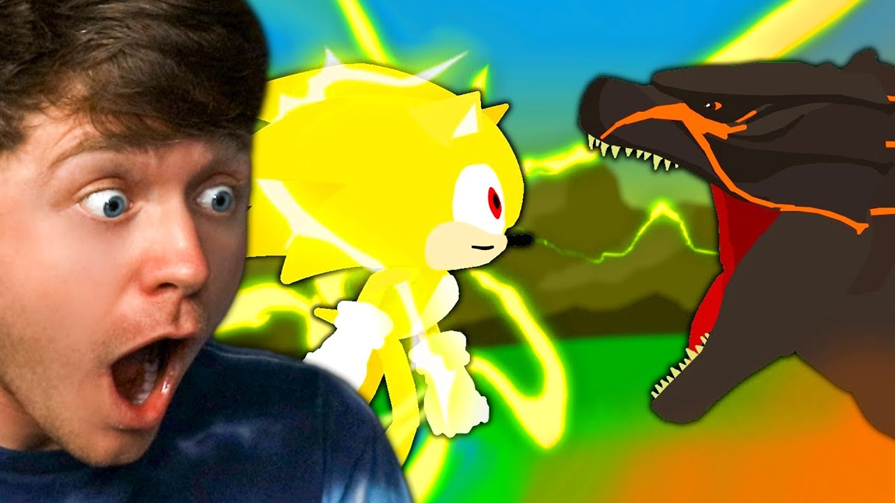 Reacting to THERMO GODZILLA vs SUPER SONIC! (Epic Fight)