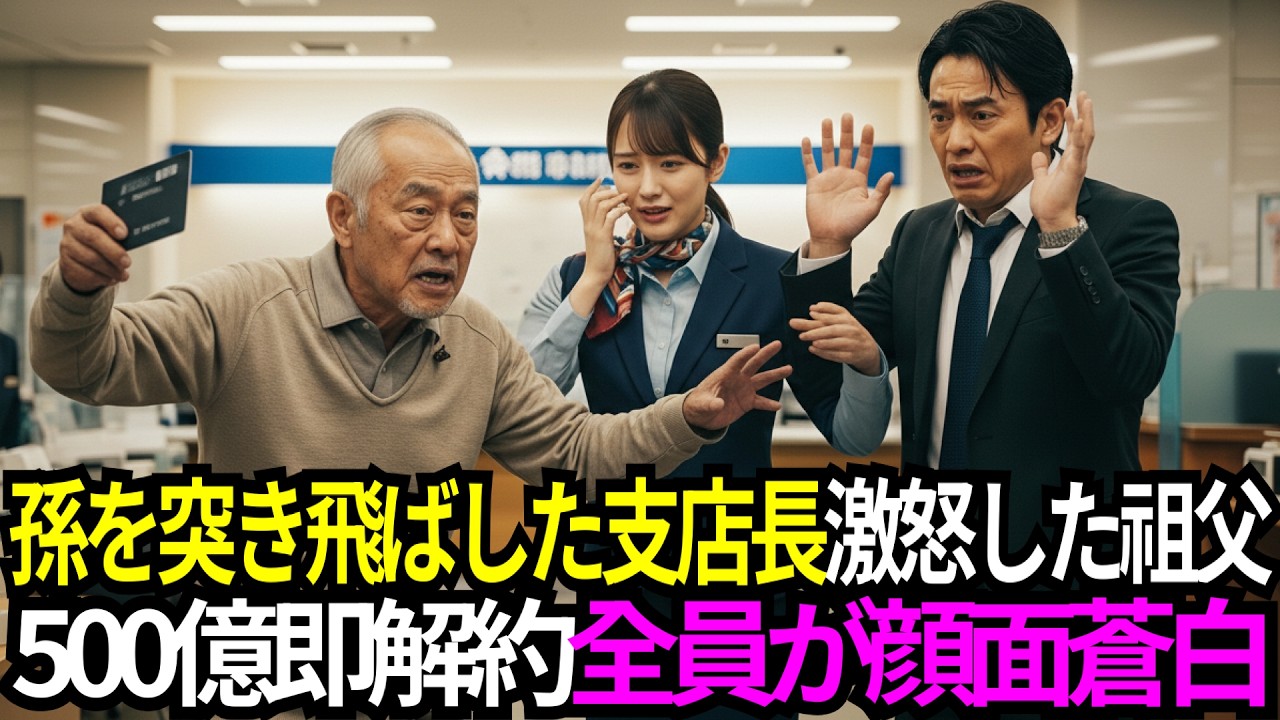 「邪魔だ」と窓口で孫を突き飛ばした支店長…激怒した祖父が「500億即解約だ！」と叫び、銀行が凍りついた