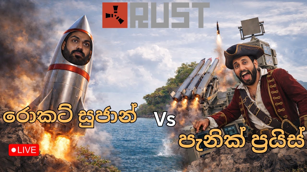 DAY 06 - රොකට් සුජාන් vs පැනික් ප්‍රයිස්   | RUST| | LIVE 🔴 #iampriice