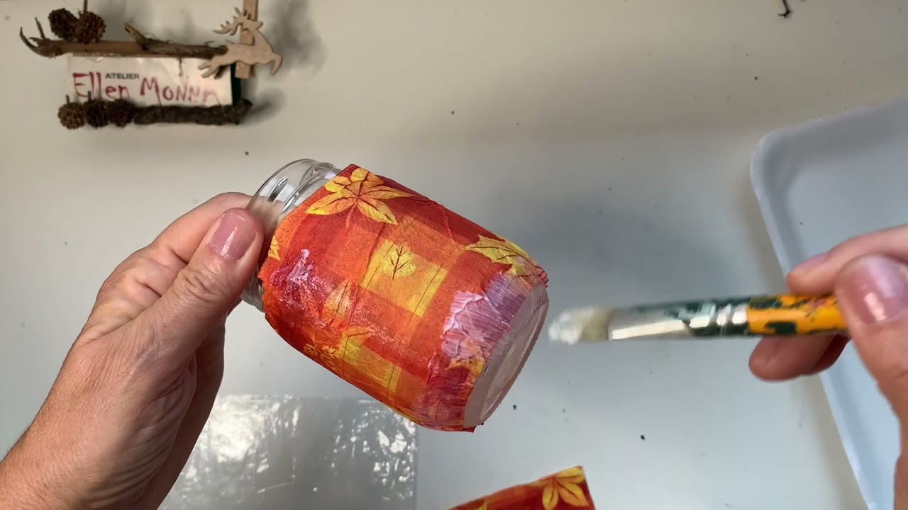 como fazer potes  de vidro decorado: kit para banheiro ideia com pote