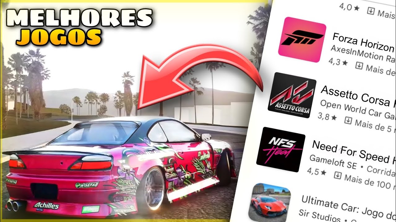 OS MELHORES JOGOS DE CARRO PARA ANDROID!!