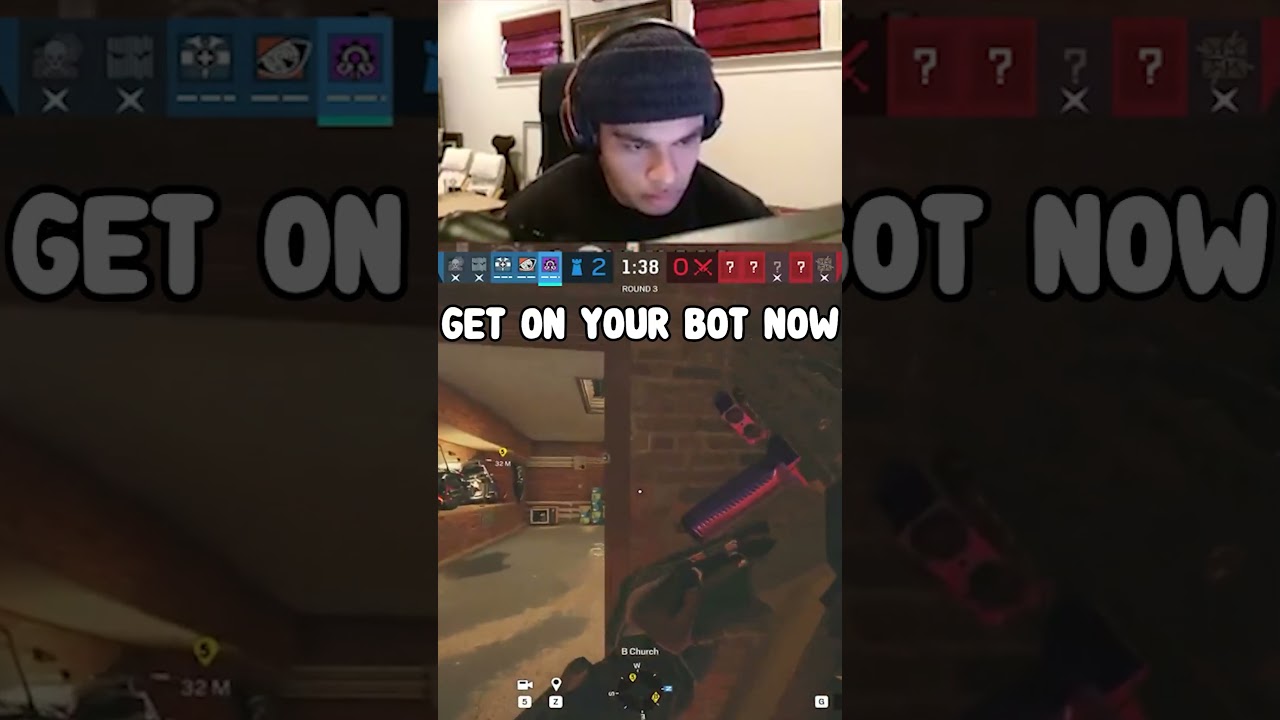 MAKING A SIEGE STREAMER RAGE #shorts