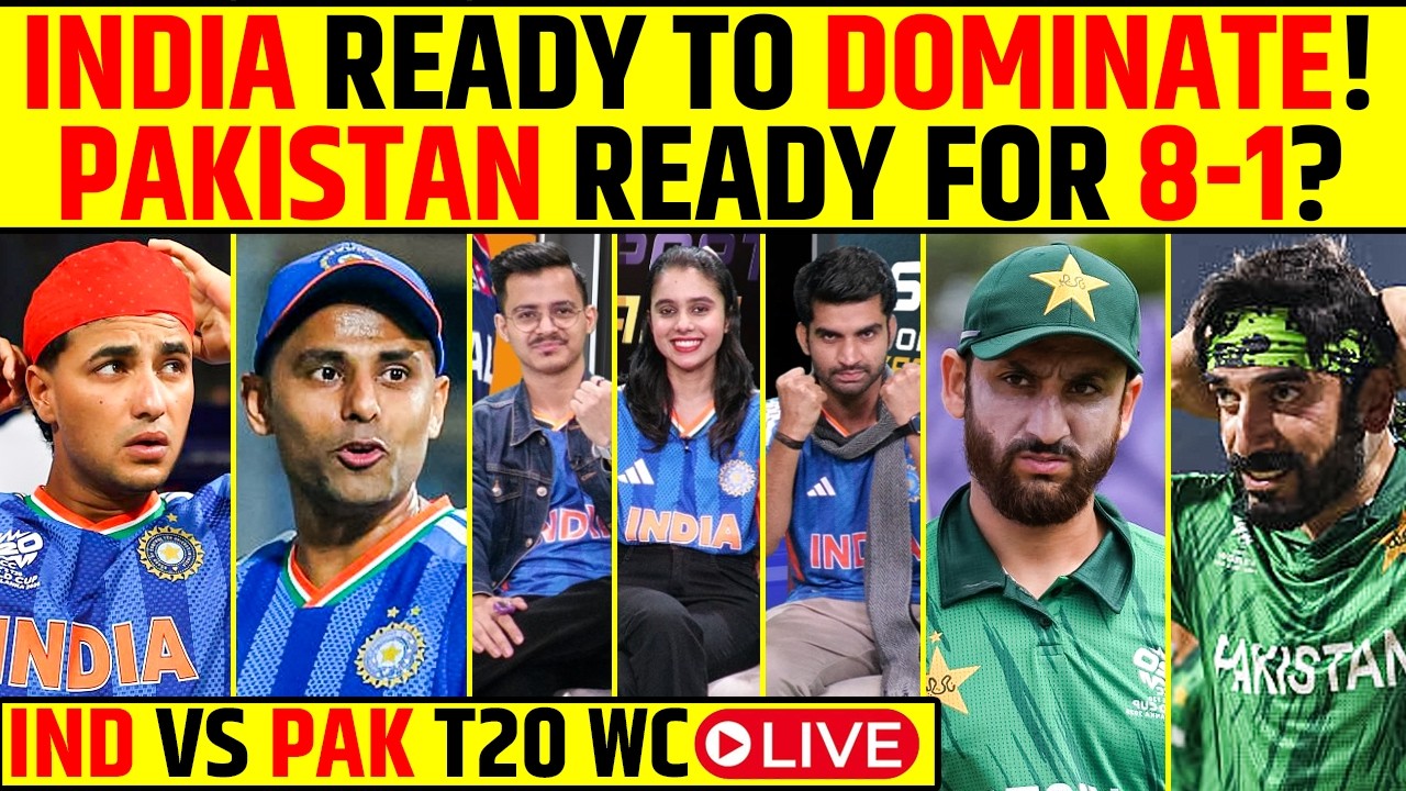 🔴INDIA READY TO ROAR VS PAKISTAN, CLOSE GAME OR EASY WIN FOR INDIA? #indvspak #t20worldcup2026