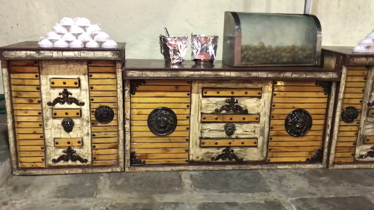 new wooden counter setup with heritage look