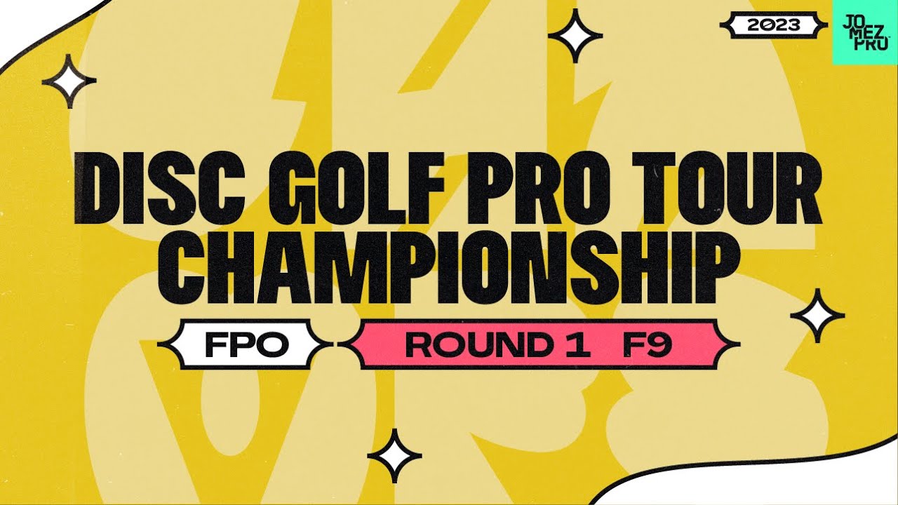 2023 Disc Golf Pro Tour Championship | FPO R1F9| Tattar, Gannon, Scoggins, Handley | Jomez Disc Golf