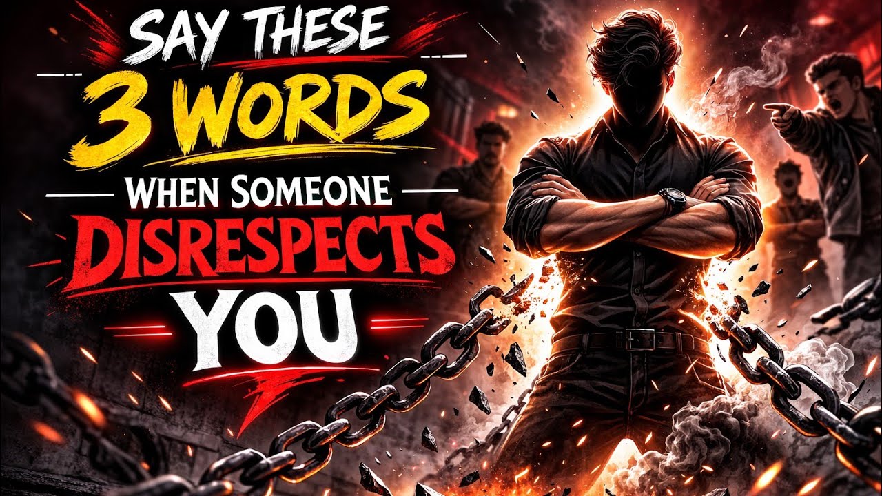 Say These 3 Words When Someone Disrespects You
